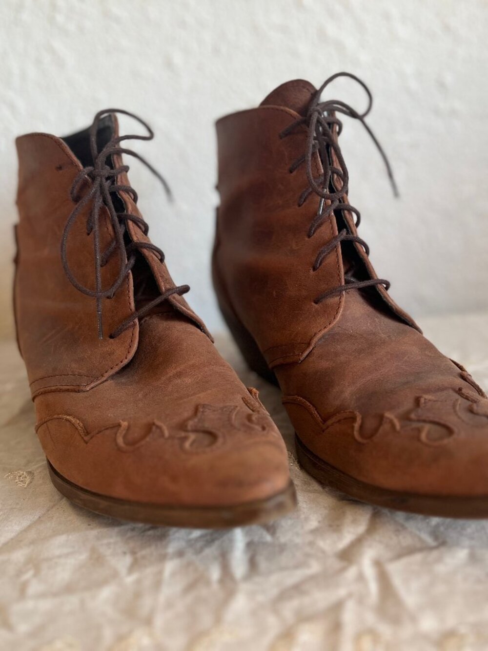 Leather Ankle Boots Made in Spain 10 Women's